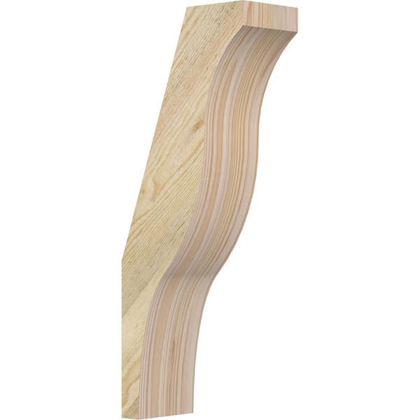 Ekena Millwork 4"W x 8"D x 20"H Funston Rough Sawn Knee Brace, Douglas Fir BRC04X08X20FST00RDF - main